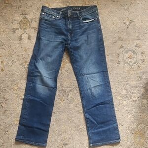 American Eagle Outfitters Men's Medium Blue Straight Jeans